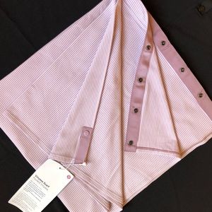 NWT Lululemon Vinyasa Scarf tonka stripe pink/white convertible